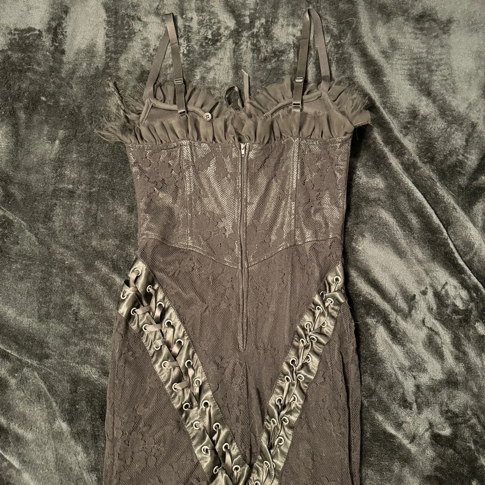 Vintage Lip Service Fetish 2005 Belladonna’s Boudoir Corset Gown - Picture 4 of 6